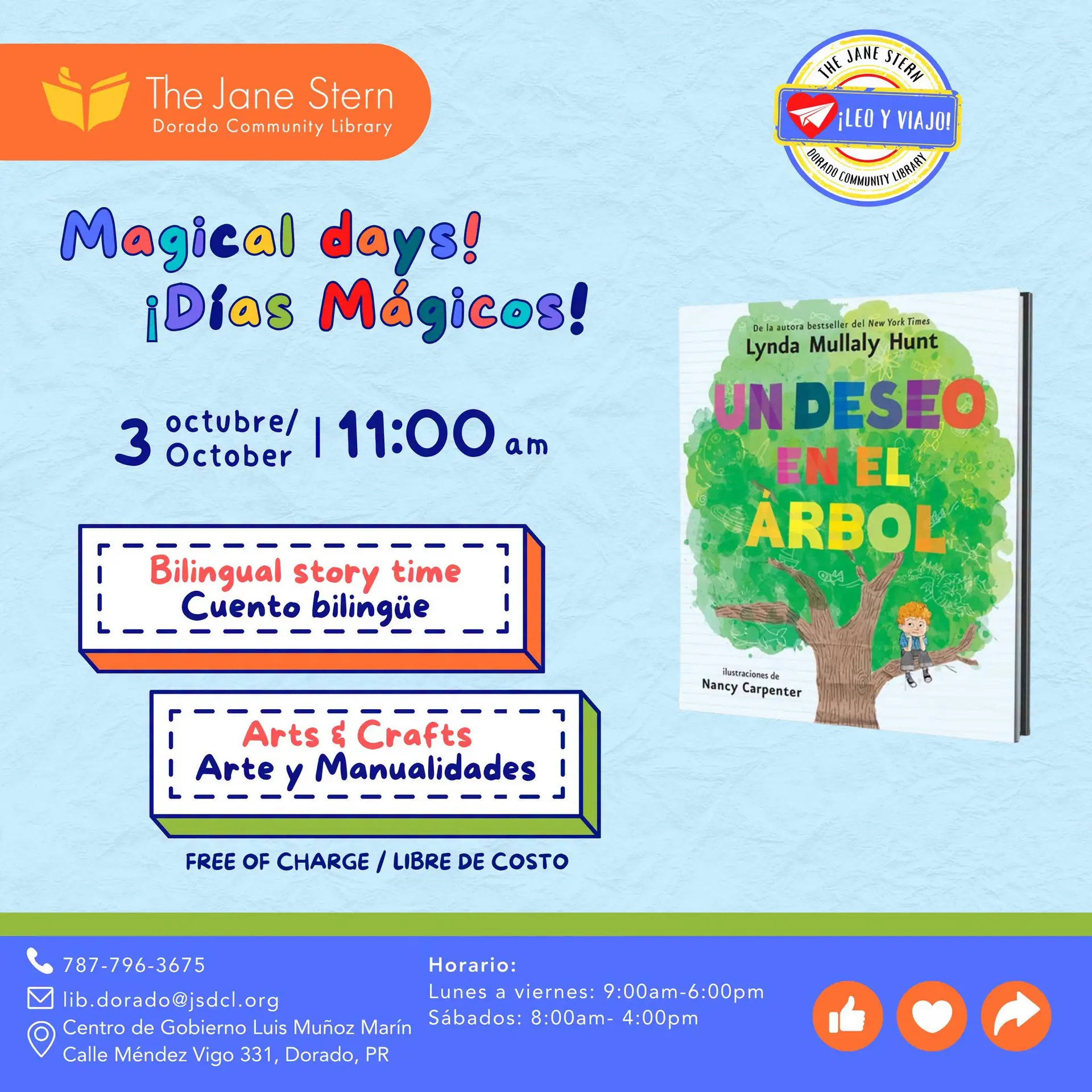 Días Mágicos - Biblioteca Jane Stern