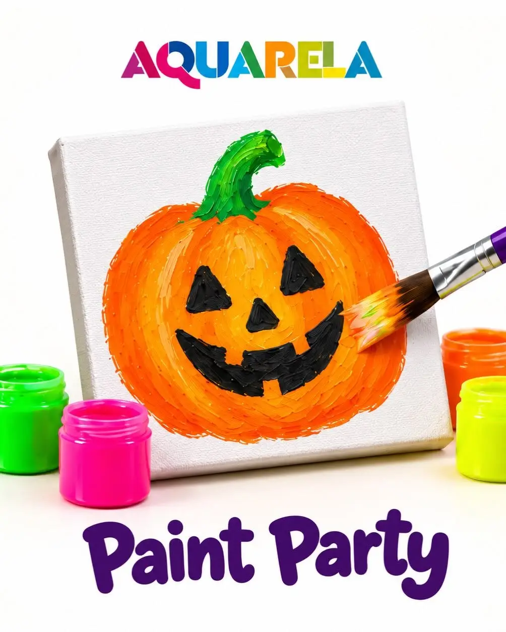 Halloween Paint Party - Aquarela